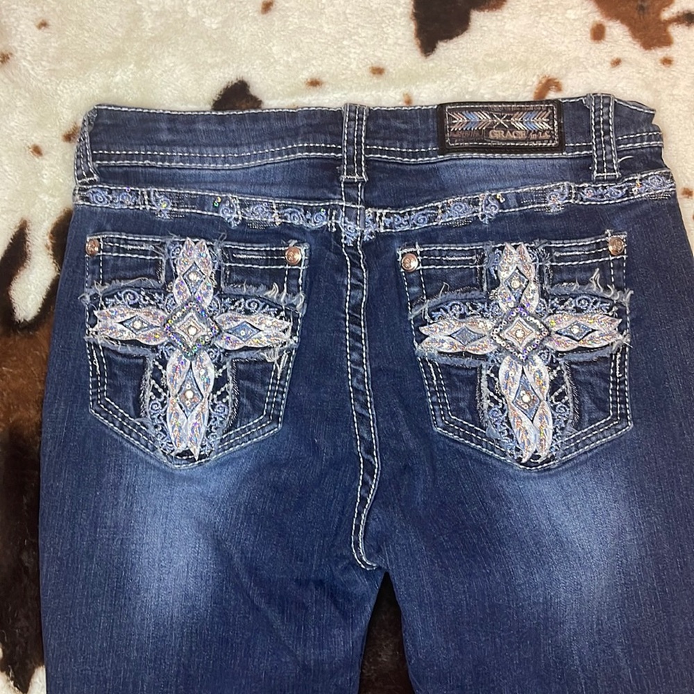 Cross design Grace jeans